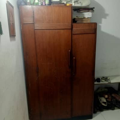 Antique Original Burma Teak Wardrobe