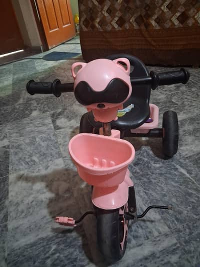 3 month use pink baby cycle
