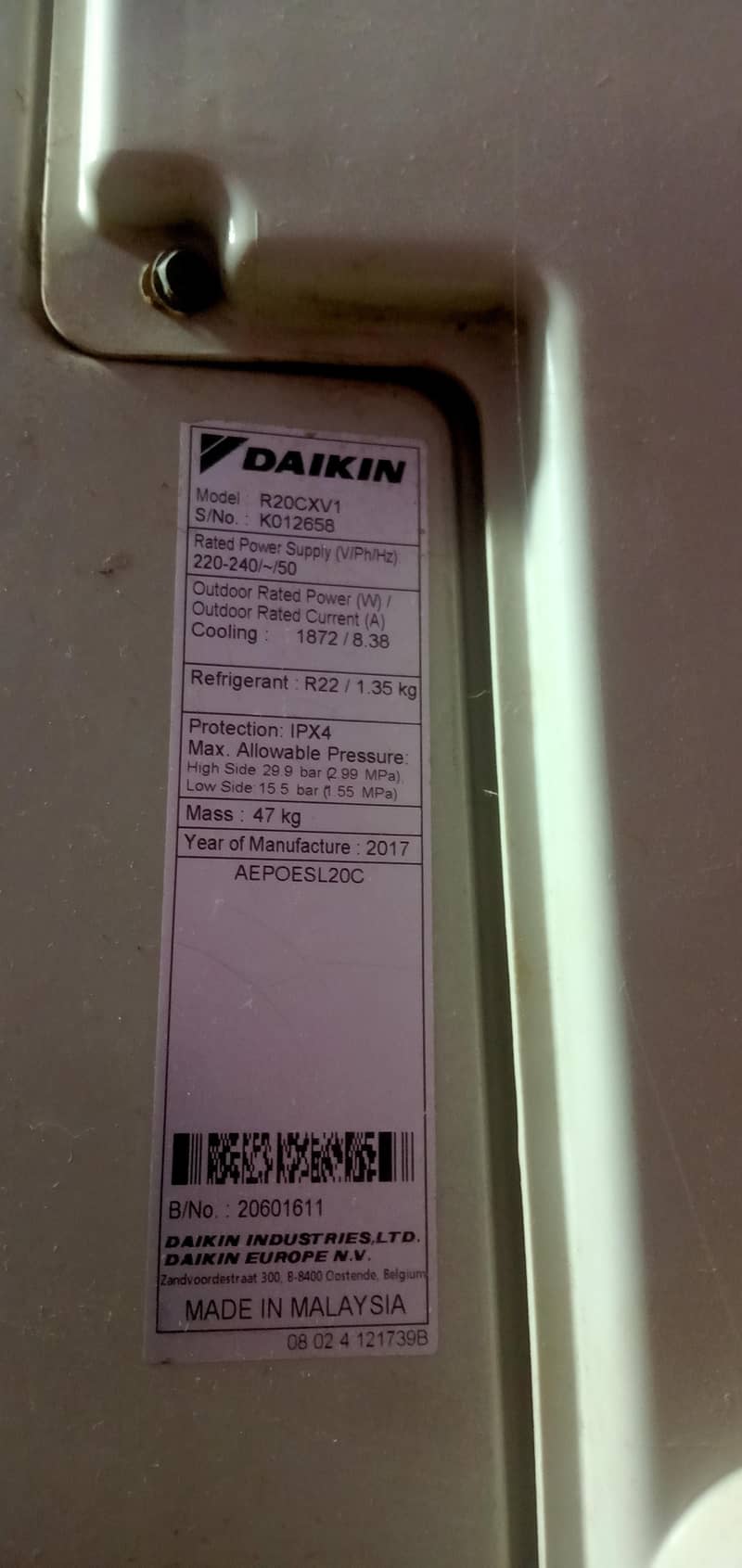 Daikin split Ac 0