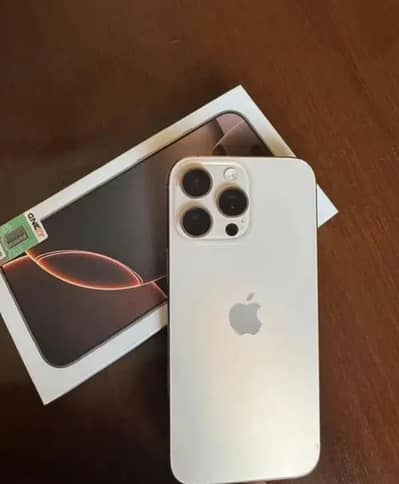 Iphone 16 pro max official pta approved  My whtsp 03251343839