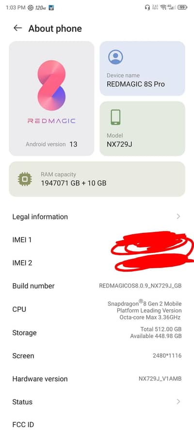 Zte nubia RedMagic 8S Pro