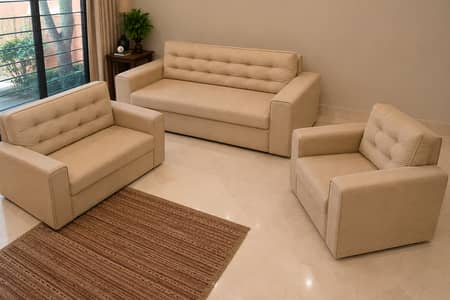 Interwood Jovo Sofa Set 4+2+1 – Excellent Condition
