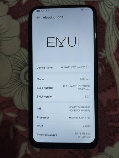 Y9 Prime For Sale