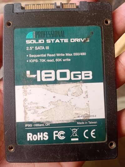 Ssd card 480 GB