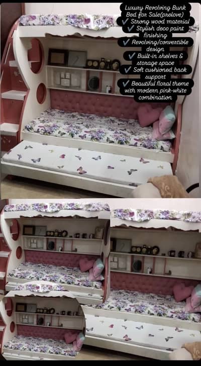 Kids beautiful bunker bed with mattress