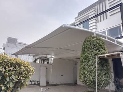 Pvc tesile fabric, Garage Shades, CAr parking shades, padel court shad