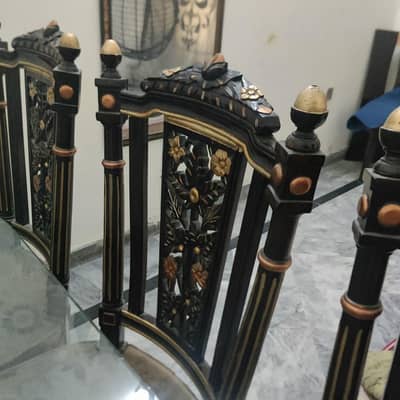 8 chair solid wood dining table