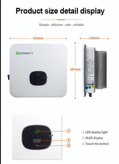Growatt inverter 10kw for sale in Warranty of 2years
