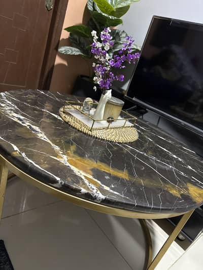 Drawing Centre Table Marble Top