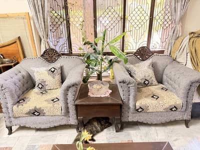 legant 7-Seater Classic Tufted Sofa Set