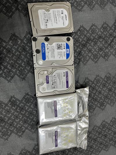 1TB Dahua / 3TB WD Blue / 8TB WD Purple / 10TB WD Purple