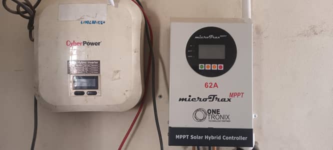 cyber power inverter 1300w and MPPT Solar controller 62 amp.