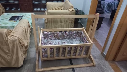 Baby Wooden Swing and Stroller New Condition 10/10