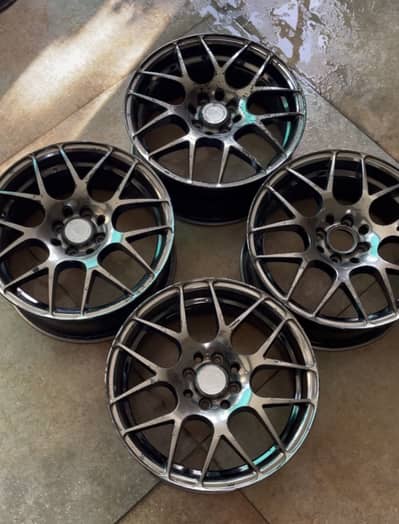 Original HRE performance 16 inch 100pcd rims, without tyres