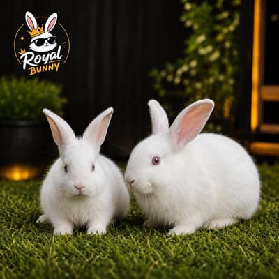 Newziland White bunnies /Snow white rabbits /Pure breed