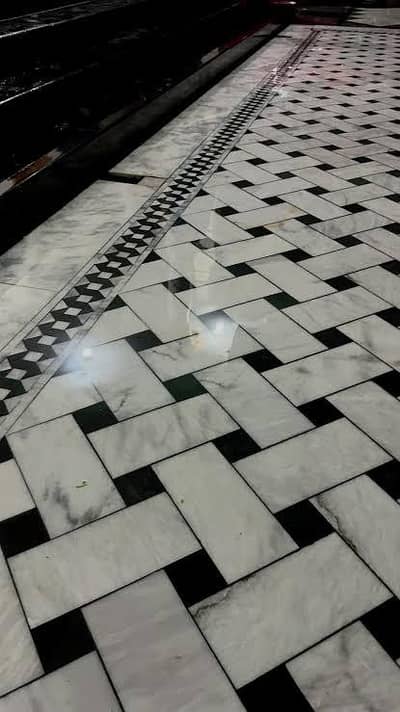 Marble , tile wall panels and floor fixing
