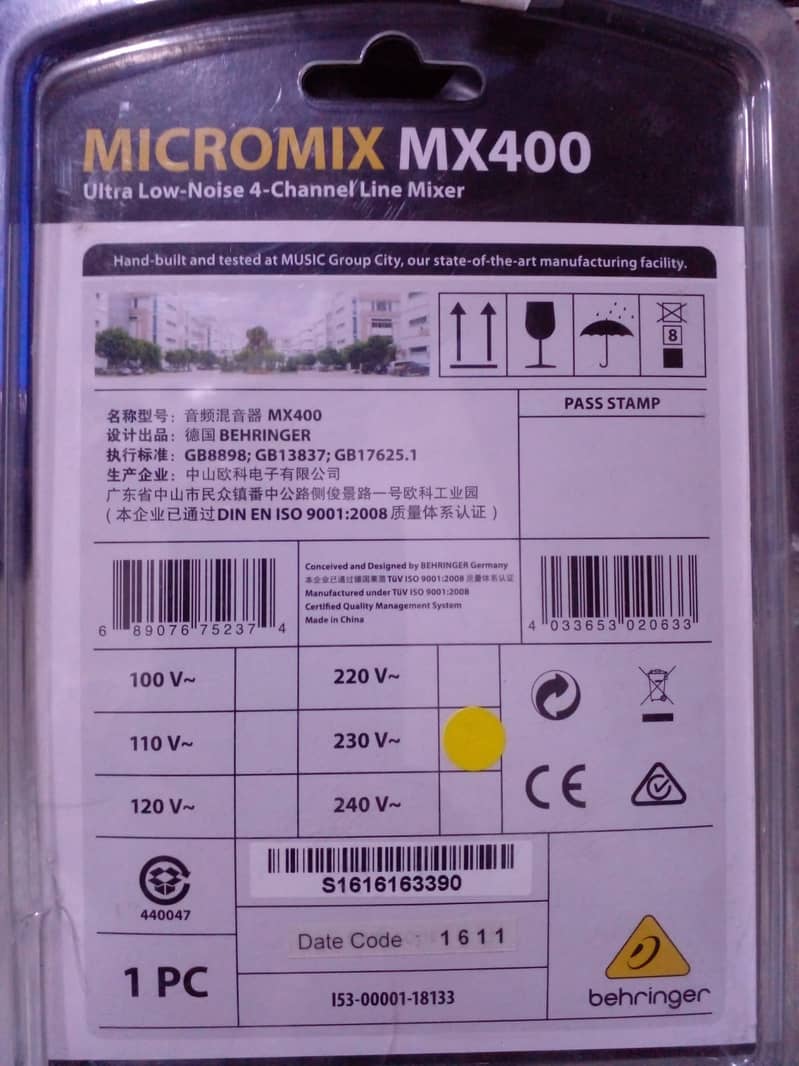 Behringer Micromix MX-400 3