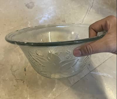Glass Salad Bowl
