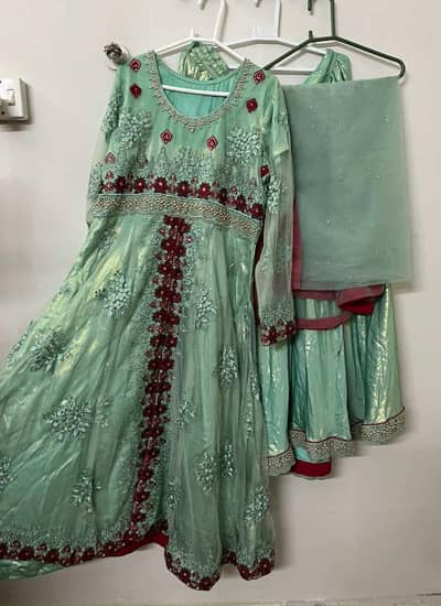 3 piece Net Shimmer dress