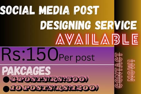 Social media posts desinging service | we design all type of posts