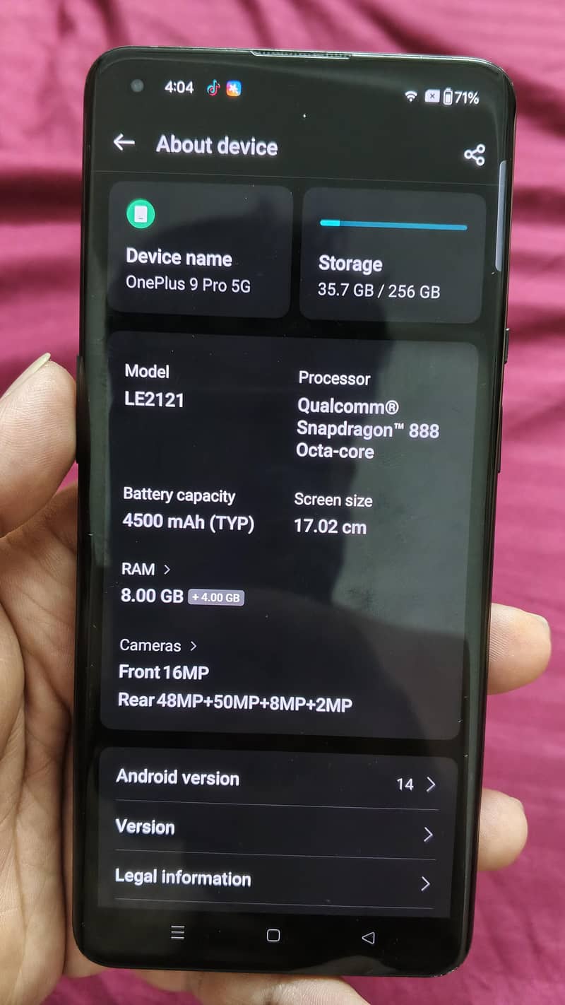 One Plus 9 Pro 6