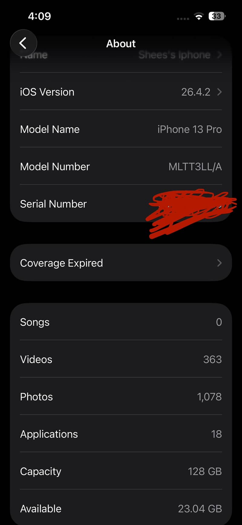 Iphone 13 pro 6