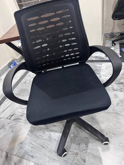 3 table 4 chairs for work 2 chair for visitors