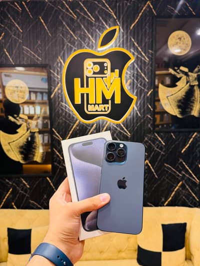 Apple iPhone 15 Pro Max with Box 256GB PTA Physical eSim 91 Health WP