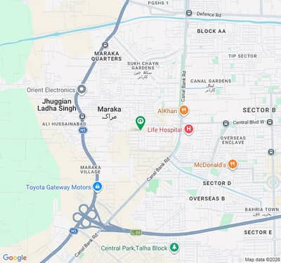 15 MARLA PLOT FOR SALE IN ATOMIC ENERGY CANAL ROAD LAHORE.