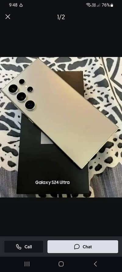 Samsung Galaxy S24 Ultra 12/512 complete box urgent sale contact OLX