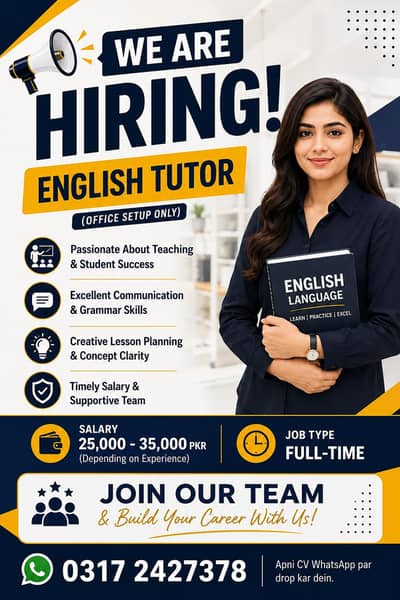 female English tutor required