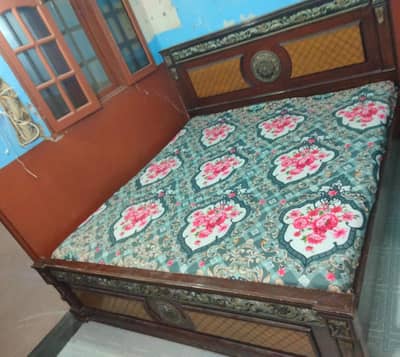 bed with side tables