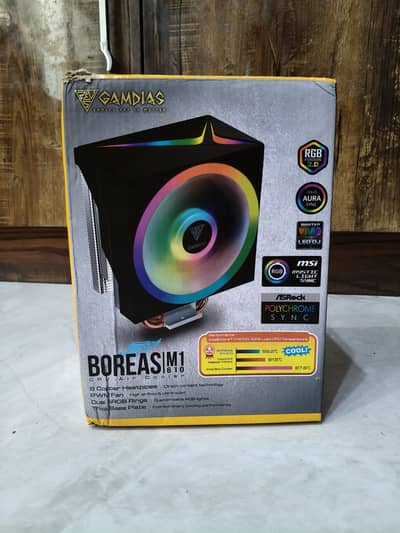 Gamdias Boreas M1-610 Cpu cooler heatsink Intel AMD Ryzen, 6 heat pipe