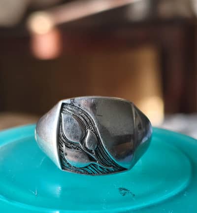 UK Hallmarked 925 Sterling Silver Signet Ring – 2018 London Assay
