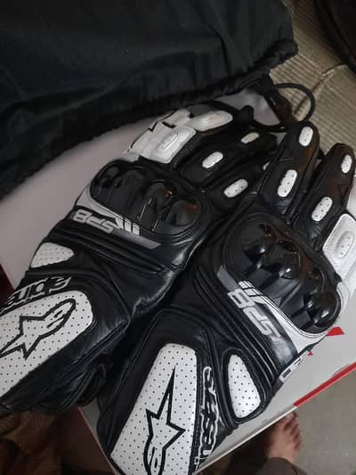 motorbike leather gloves