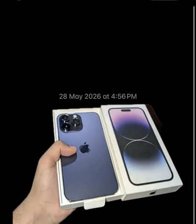 iPhone 14 pro max 265 gb full box PTA approved