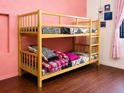 Wooden Bunk Bed for Sale – Solid & Stylish