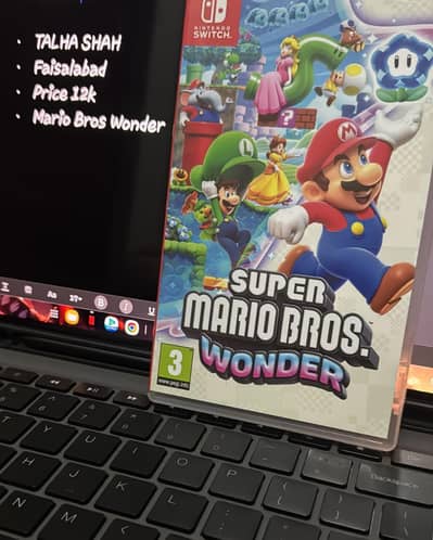 Super Mario Bros Wonder Nintendo Switch Game