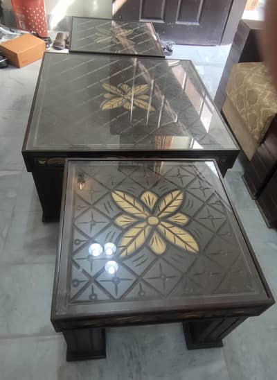 set of 3 coffee tables