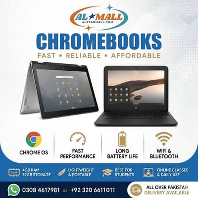Chromebook & Fujitsu Tablet 4GB RAM 128GB ROM Windows10Pro