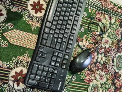 Logitech Keyboard & rapoo laser Mouse