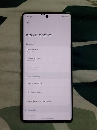 Google pixel 6 pro