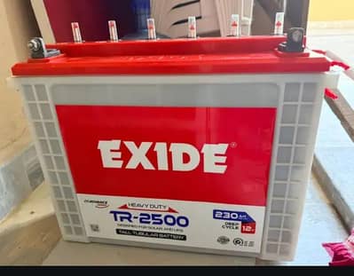 Exide TR-2500 Tall Tubular Battery for UPS & Solar