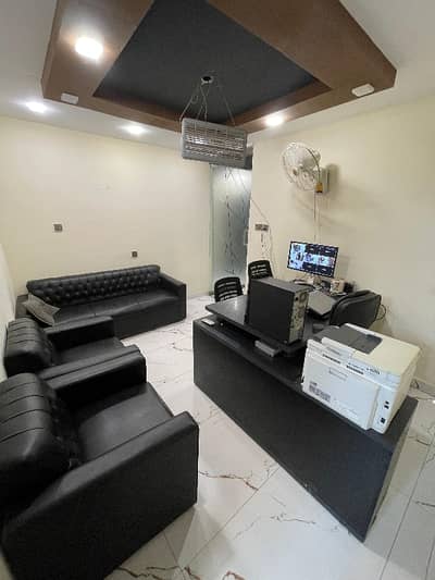 VERY BEATUIFULY SEMI FURNISHED OFFICE IS AVAILABLE ON THE SELL INTHE 24/7 COMMERCIAL BUILDING AT SHAHRE E