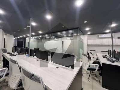 FULLY FURNISHED OFFICE IS AVAILABLE ON THE RENT FOR COMMERCIAL BUILDING AT SHAHRE E FAISAL