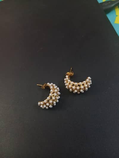Anti Tarnish Golden Earrings