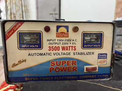 Automatic Voltage Stabilizer 3500 Watts