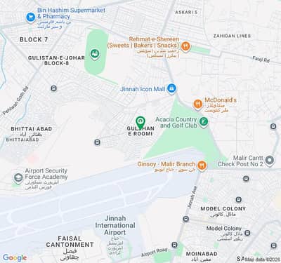 120 Yards Leased Plot for Sale |30 Ft Road| High Investment Potential|Near Jinnah Icon Mall
