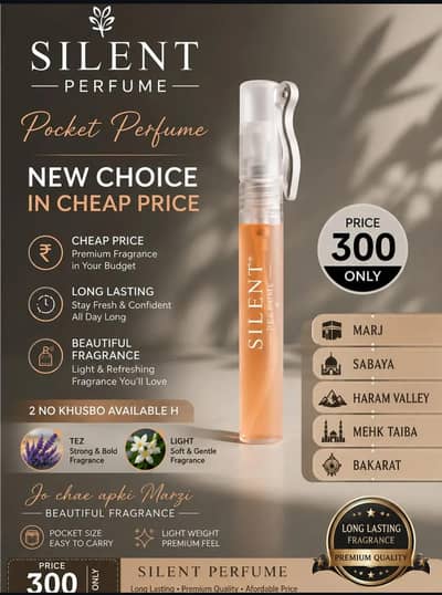 silent 10ml perfume.