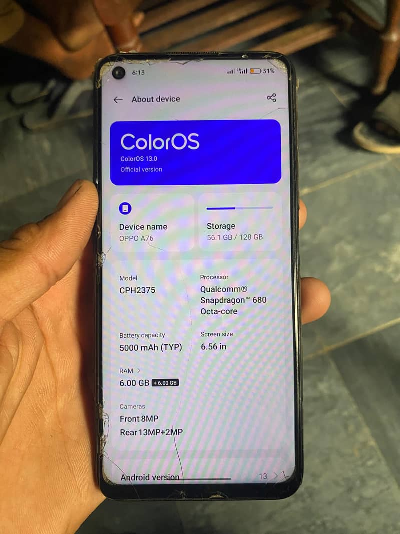 OPPO A76 0